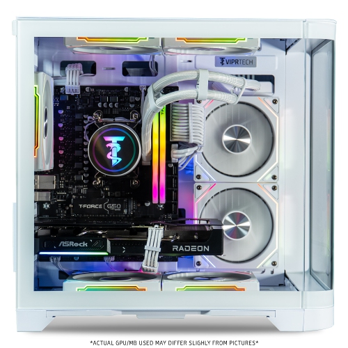 ViprTech Reaper 2.5 Gaming PC - AMD Ryzen 7 8700F, AMD RX 9060 XT 16GB, 16GB DDR5 RGB, 1TB NVMe SSD, Gold PSU, VR-Ready, Desktop Computer Prebuilt,