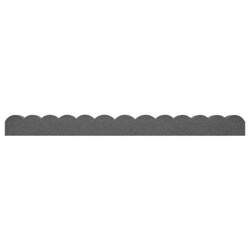 EzBorder Scallop Garden Border 2" Thick in Grey Colour - 2 Pack