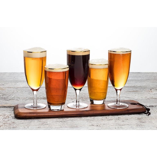 Abbott Medium Slim Acacia Wood W/Strap-6x18"L Serving & Charcuterie Tray, Rustic Kitchen Decor, Cheese or Bread Cutting Board