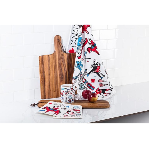 Abbott Square Pizza Acacia Wood W/Strap-12x17"L Serving & Charcuterie Tray, Rustic Kitchen Decor, Cheese or Bread Cutting Board