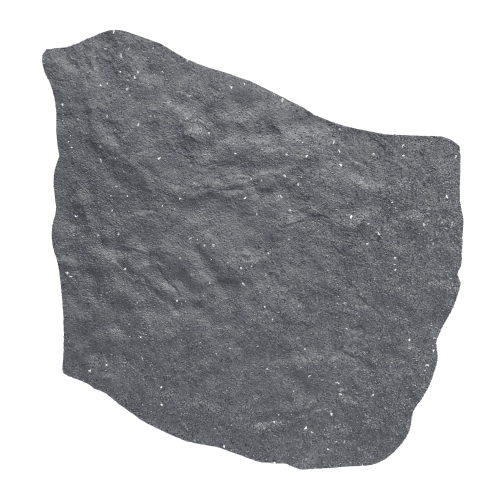 Garden Central 18" x 18" Natural Rock Stepping Stones in Grey, 4-pack, Made with recycled materials