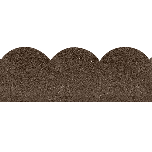 EzBorder Scallop Garden Border 2" Thick in Earth Colour - 2 Pack
