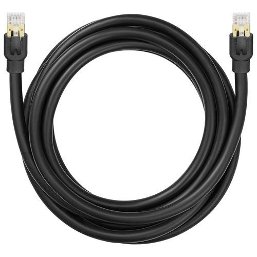 Câble Ethernet Cat8 de 3 m d'Insignia - Noir - Exclusivité de Best Buy