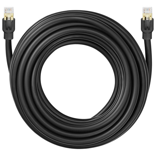 Câble Ethernet Cat8 de 7,6 m d'Insignia - Noir - Exclusivité de Best Buy