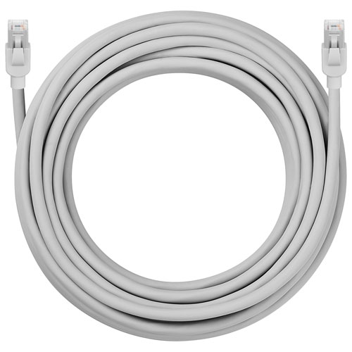 Câble Ethernet Cat 6A de 15,2 m d'Insignia - Gris - Exclusivité de Best Buy
