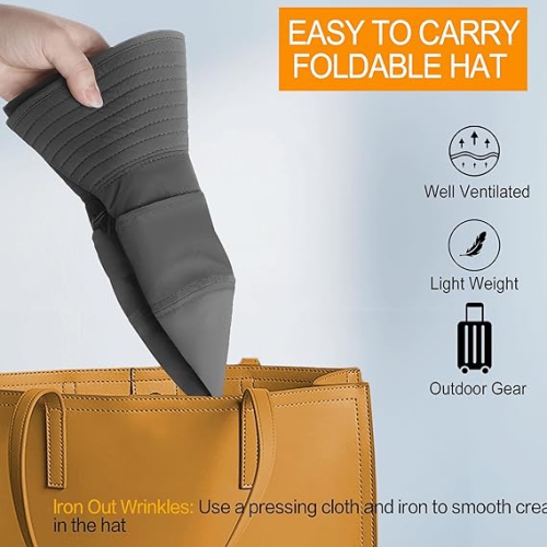 Chapeau de soleil pour femmes et hommes Protection solaire UPF 50+ : Chapeau à bord large pour la pêche, chapeau étanche pour femmes pour la