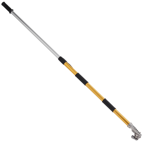 VEVOR 40''-64'' Drywall Flat Box Handle, Anodized Aluminum Flat Finishing Extension Handle, 5-Section Length Adjustable, Non-slip Grip and 360°