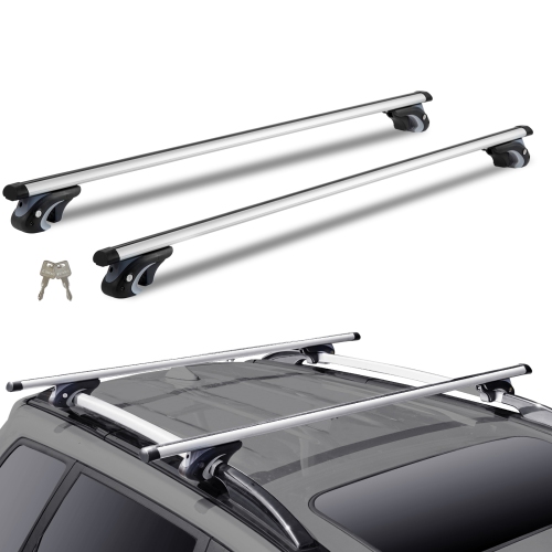 VEVOR 54" Universal Roof Rack Cross Bars, Aluminum Roof Rack Crossbars, Fit Existing Raised Side Rail with Gap, 200 lbs Load Capacity, Adjustable