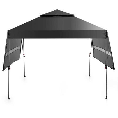 Costway 10'x17.6'Outdoor Instant Pop-up Canopy Tent Dual Half Awnings Adjust Patio