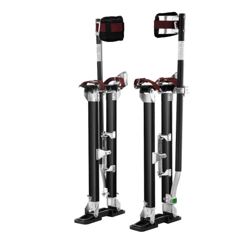 VEVOR 24''-40'' Drywall Stilts, Adjustable Aluminum Tool Stilts with Protective Knee Pads, Durable and Non-slip Work Stilts for Sheetrock Painting,