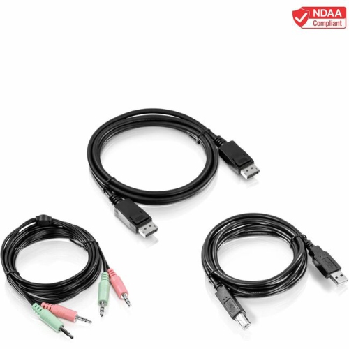 TRENDnet TK-CP06 6 ft.DisplayPort,USB,and Audio KVM Cable Kit