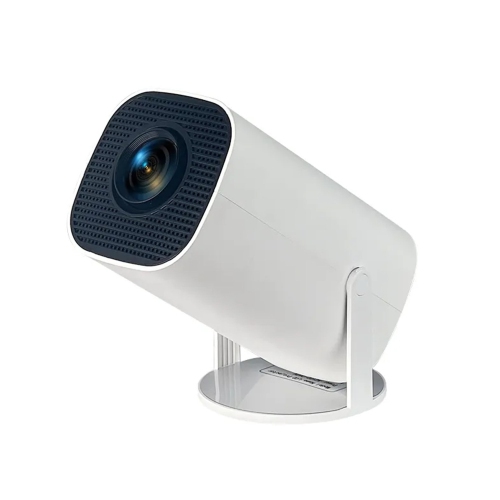 Mini projecteur portatif pour la maison, prend en charge le décodage et la sortie de lecture vidéo 4K, angle de projection flexible de 180°