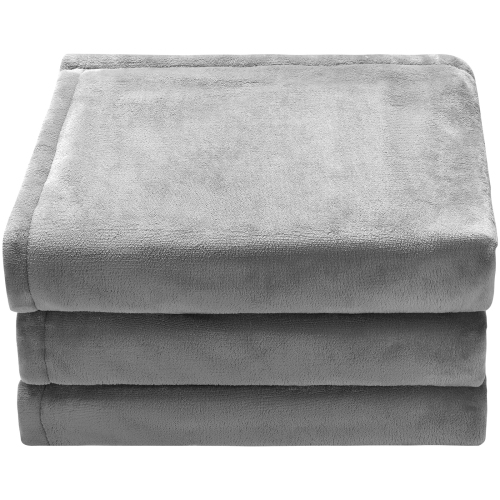 VEVOR 72" x 84" Heated Blanket Electric Throw, Full Size, Soft Flannel Heating Blanket with 10 Hours Timer Auto-off & 5 Heating Levels for Couch