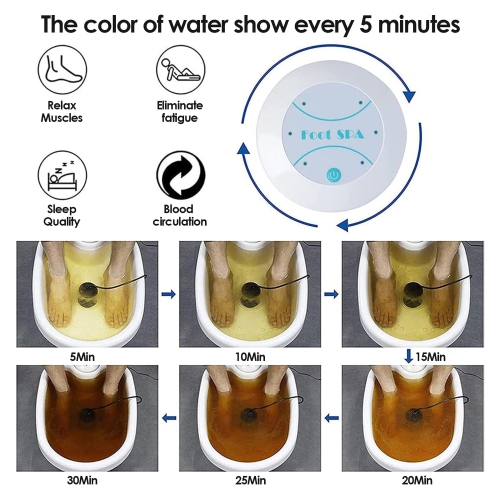 Portable All-in-One Detox Foot Massager, Home Health SPA Machine Foot Spa