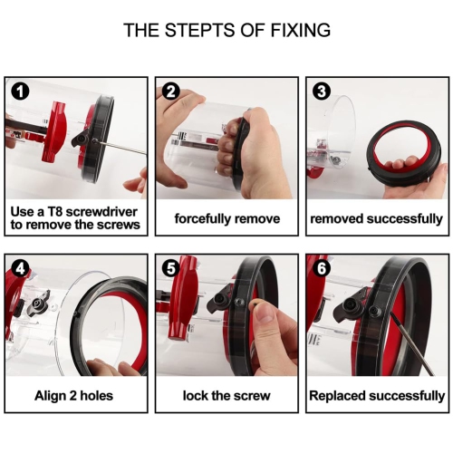 Dust Bin Top Fixed Sealing Ring Replacement For Dyson V11 Vacuum Cleaner Attachments With Free T8 Torx Screwdriver