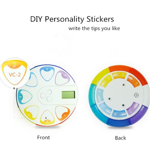 (7-Day) Pill, Medicine, Vitamin Organizer Box | Weekly, Daily Planner | Clock Reminders | Portable