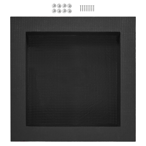 VEVOR 16" x 16" Shower Niche Ready for Tile, Single Shelf Organizer, Square Corners Wall-inserted Niche Recessed, Sealed Protection Modern Soap