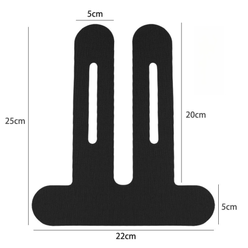 20PCS Precut Kinesiology Tape for Knees,Elastic Knee Support & Stability,Pain Relief,Waterproof Breathable Hypoallergenic Athletic Tape-Black Size L