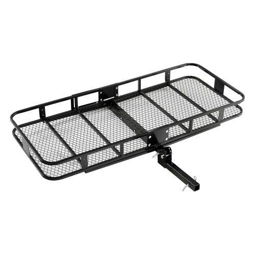 VEVOR 70" x 30" x 6", Hitch Cargo Carrier, 500 lbs Capacity Hitch Cargo Carrier with Ratchet Straps & Cargo Bag, Folding Hitch Mount Cargo Carrier