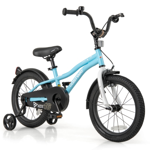 Vélo pour enfants de 12&nbsp;po/14&nbsp;po/16&nbsp;po/18&nbsp;po de Costway pour garçons et filles de 3-4 ans avec siège ajustable réfléchissants