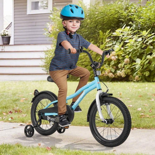 Vélo pour enfants de 12&nbsp;po/14&nbsp;po/16&nbsp;po/18&nbsp;po de Costway pour garçons et filles de 3-4 ans avec siège ajustable réfléchissants