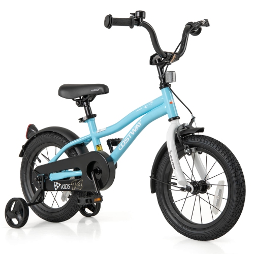 Vélo pour enfants de 12&nbsp;po/14&nbsp;po/16&nbsp;po/18&nbsp;po de Costway pour garçons et filles de 3-4 ans avec siège ajustable réfléchissants