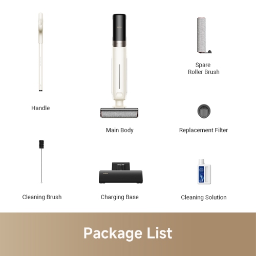 Mova K30 Wet Dry Vacuum Cleaner Cordless Floor Cleaner and Mop, 180° Lie-Flat Reach, 140°F Hot Air Drying, 0in Dual-Edge Cleaning, Powerful 18000Pa