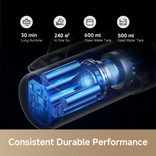 Mova K30 Wet Dry Vacuum Cleaner Cordless Floor Cleaner and Mop, 180° Lie-Flat Reach, 140°F Hot Air Drying, 0in Dual-Edge Cleaning, Powerful 18000Pa