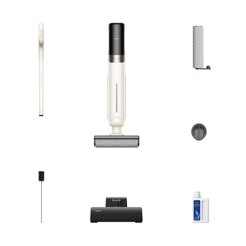 Mova K30 Wet Dry Vacuum Cleaner Cordless Floor Cleaner and Mop, 180° Lie-Flat Reach, 140°F Hot Air Drying, 0in Dual-Edge Cleaning, Powerful 18000Pa