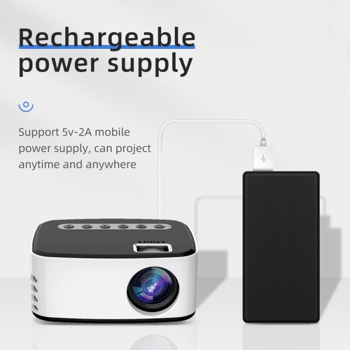 Mini LED Projector Portable Video Player Miniature Cinema 1080P HD Projection