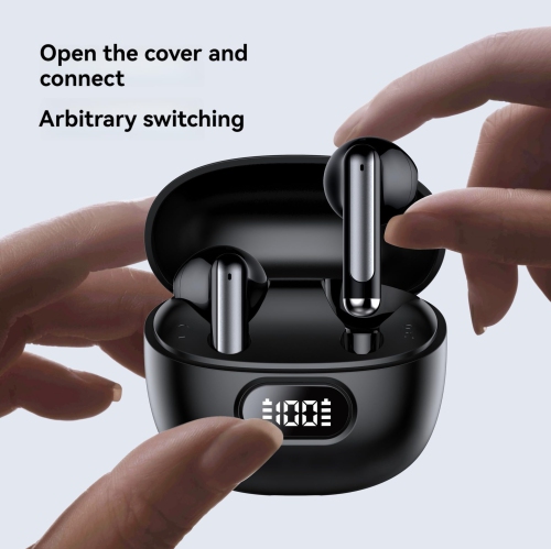 LED Display Wireless Earbuds Bluetooth 5.3 Touch Control Stereo Sound Headphones Clear Call Eeaphones