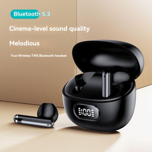 LED Display Wireless Earbuds Bluetooth 5.3 Touch Control Stereo Sound Headphones Clear Call Eeaphones