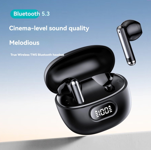 LED Display Wireless Earbuds Bluetooth 5.3 Touch Control Stereo Sound Headphones Clear Call Eeaphones