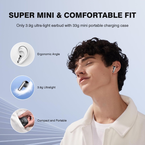 LED Display Wireless Earbuds Bluetooth 5.3 Touch Control Stereo Sound Headphones Clear Call Eeaphones