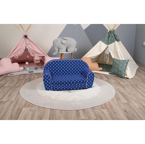 Canapé pour enfants de Delsit – Canapé en mousse convertible 2 en 1 à chaise longue, chaise longue rabattable confortable pour enfants, fabriquée en