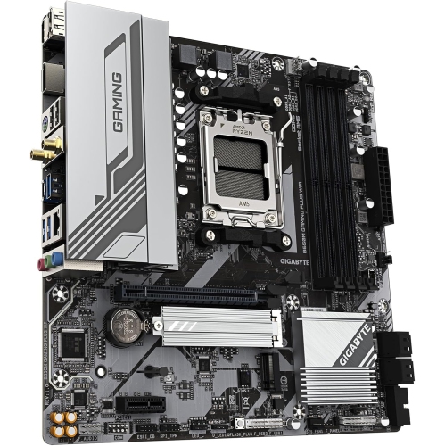GIGABYTE – 650 M Gaming Plus Wi-Fi AM5 LGA 1718 AMD 650 M-ATX, DDR5, PCIe 4,0 M.2, PCIe 4,0, USB-C 3,2 de 1e génération, Wi-Fi 6E,