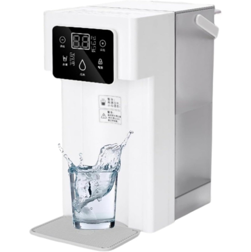 Distributeur d'eau chaude intelligente à écran blanc unique – 8 niveaux de volume d'eau de rinçage précis, 12 niveaux de température, distributeur