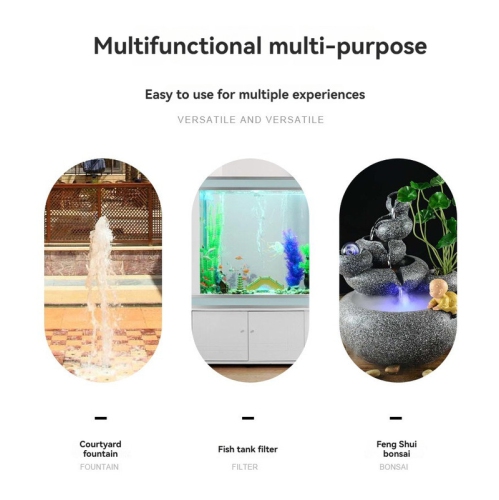 Water delivery pump electric multi-purpose pump fish tank submersible pump three-in-one water pump 110V aquarium fountain rockery aquarium bottom