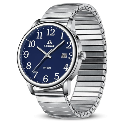 Mens Watches Watches Men Analog Quartz Watch Waterproof Men's Wrist Watches Easy Reader 38 mm Expansion Band Fashion Business Watch with Date