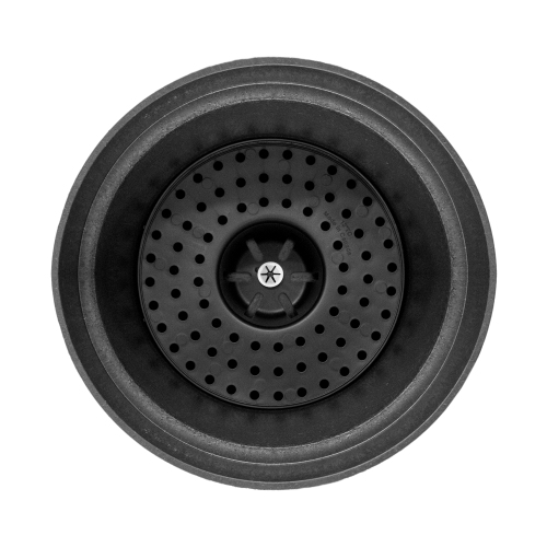 Tierra Verde 18" W x 16" H Baritone Self-Watering Recycled Planter - Black, Indoor/Outdoor