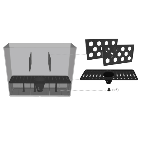 Tierra Verde 28in W x 20in H Sonata Classic Self-Watering X-Large Indoor/Outdoor Trough Planter in Black