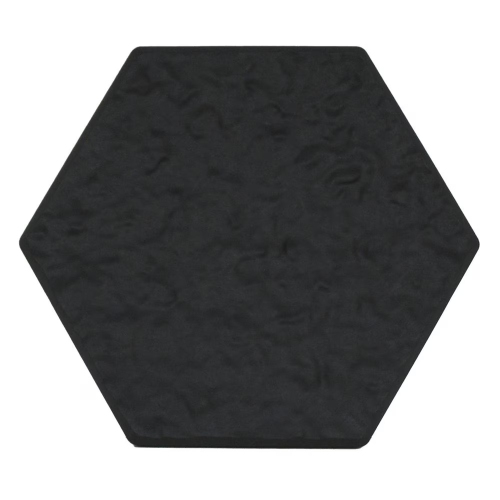 TIERRA VERDE  13In X 15In Stomp Hex Recycled Materials Stepping Stone In Black, 10-Pack I love this design so much is real sturdy and is real thick