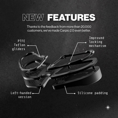 DELTAHUB Carpio 2.0 - Right-Handed Ergonomic Wrist Rest for Mouse - Carpal Tunnel Support, Pain Relief, Anti-Fatigue, Easy Glide, Office, Computer,