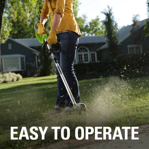 Greenworks 40V 12" String Trimmer & 40V 125 MPH - 450 CFM Jet Blower New Version, 4.0 AH Battery and Charger Included