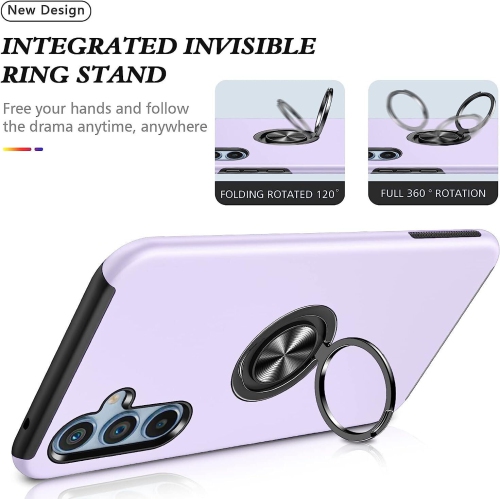 XCRS Hard Shell Swirl Ring Case for Samsung Galaxy A26 Kickstand Cover