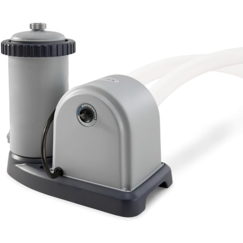 INTEX  C1500 Krystal Clear Cartridge Filter Pump for Above Ground Pools: 1500 Gph Pump Flow Rate – Improved Circulation And Filtration – Easy