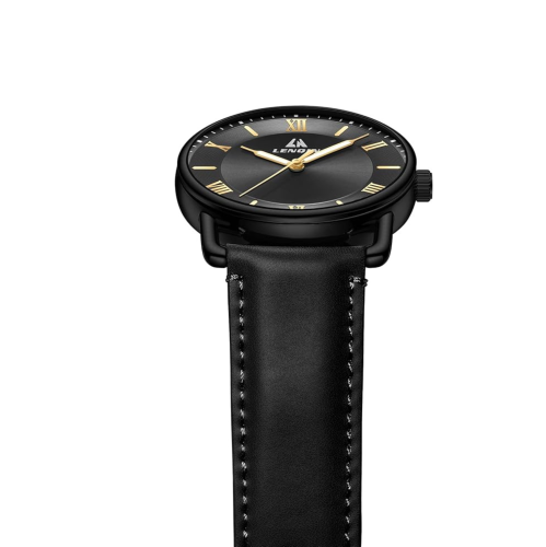 LN LENQIN Mens Watches Analog Quartz Watches Men 30M Waterproof Mens Wrist Watches Fashion Business Watches for Man Leather Watches