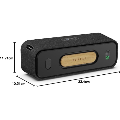 Remis à neuf - Haut-parleur sans fil Bluetooth étanche Get Together 2 de House of Marley - Noir signature