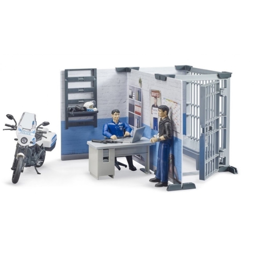 Police Station with Police Motorbike