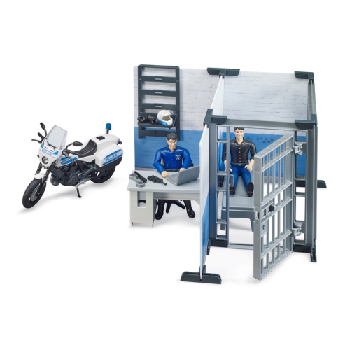 Police Station with Police Motorbike